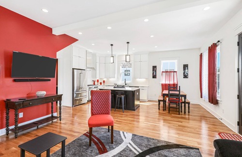 Salemtown House | Gorgeous house with centralized location, covered porch, central AC, deck, & W/D