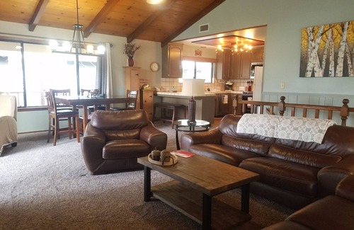 Bass Lake House | Gorgeous lake view with boat slip!