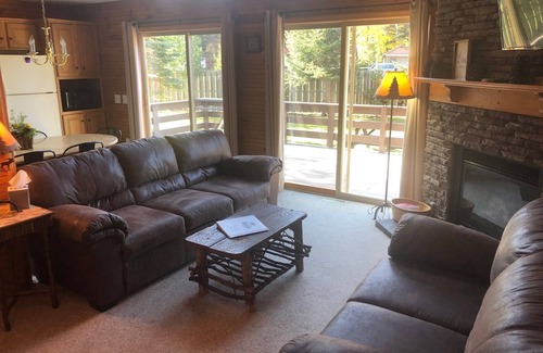 Inlet Cabin | Gorgeous view of the lake from a private deck along with 160 feet of sandy beach