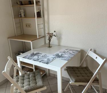 Erfurt Old Town Apartment | Grünspecht am Klein Venedig, zentral mit Balkon, Arbeitsplatz, Küche, Badewanne etc