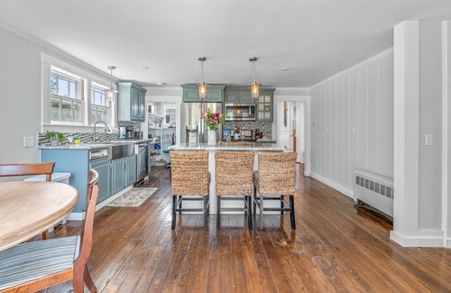 South Dennis House | Grand home with historic charm, game room & spacious outdoor living spaces