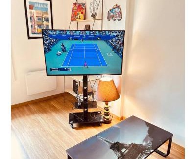 Saint-Pierre - Rene II - Bonsecours Apartment | Grand T2 tout confort 48 M2 - Offre cinéma et sport canal séries, netflix, Dazen, eurosport, apple TV, OCS, paramount, prime vidéo