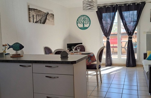 Narbonne-Plage Apartment | Grandes Bleues, Appartement T3 Duplex, Piscine, Narbonne Plage