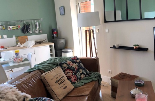 Saint-Pair-sur-Mer Condo | Granville, 50m from the sea, on the garden level, nice and cosy apartment-terrace for 2 persons