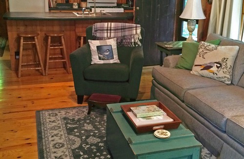 Belgrade Cabin | Great Pond- Rustic, charming Log Cabin