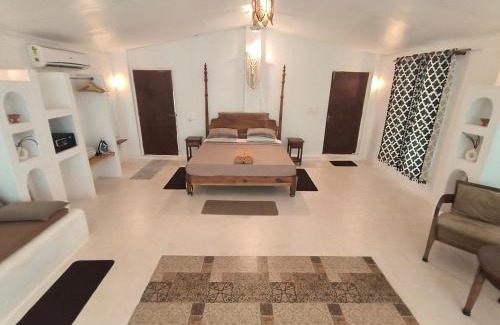 Siolim Villa | Greek "Jungle Villa", with private Waterfall and Pool