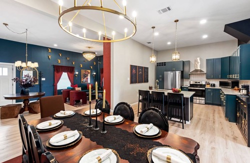 Eastside Promise Neighborhood House | Grimm Manor -Unique Gothic Stay w/Pool, Hot Tub, Movie Room + Prime Location