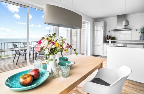 Olpenitz Apartment | Große Freiheit - 1. Reihe am Wasser, Sauna, Whirlwanne, E-ladesäule