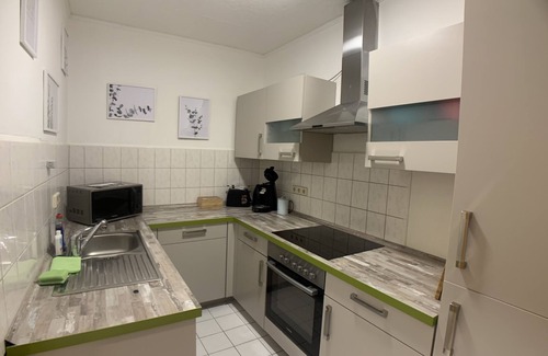 Bad Elster Apartment | Großzügiges Familienapartment mit Küche und Balkon