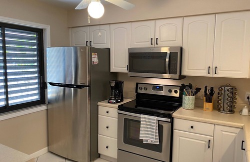 The Meadows Condo | Ground floor 2-bedroom condo with a view, pool