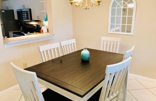 The Meadows Condo | Ground floor 2-bedroom condo with a view, pool