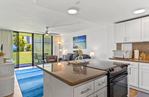 Waialee Condo | Ground Floor Beach Condo Spectacular Views AC in Bedroom 30 day Minimum Rental