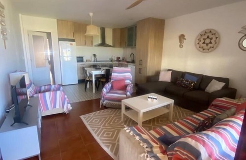 Bolonia Apartment | Ground floor beachfront, shared pool