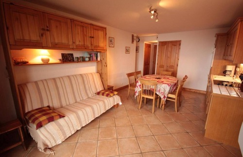 Bisanne 1500 Apartment | Ground floor, view exceptional, terrace, parking, tv, ski locker, 45m², Les Saisies