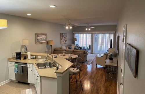 Sea Trail Condo | Ground Floor Unit Champions at Sea Trail Villa Close to beach and golf