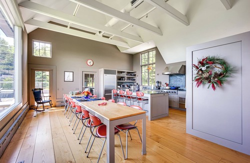 Newbury House | Group-Friendly Newbury Stunner: Home Gym, Hot Tub!