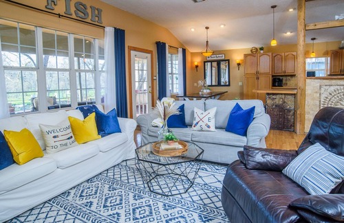 Seguin House | Guadalupe River Retreat with Kayaks, Ping Pong & Foosball!