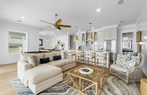 Kiska Beach House | Gulf Front mansion in PCB w/private pool & hot tub + beach access | Sleeps 36