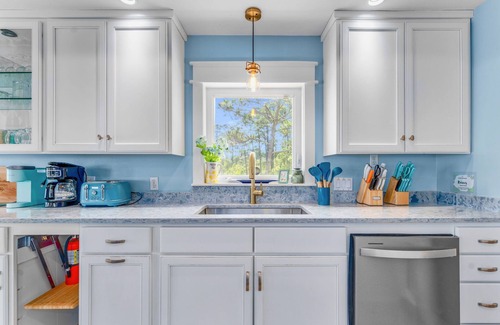 Carrabelle House | Gulf-front, dog-friendly home with private pool, great view, deck & beach access