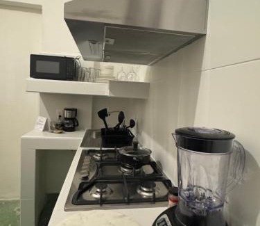 Monterrey House | Habitación con dos camas y servicios