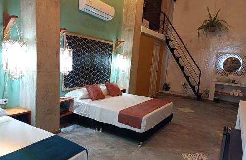Barrio Centro House | habitacion garden blue