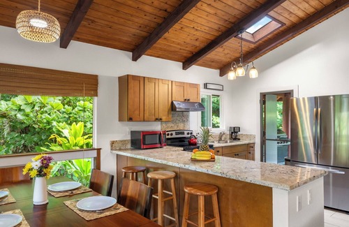 Wainiha House | Hale Haena Kai - Hawaiiana Home, walk to the beach TVNC#5154