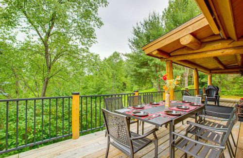 Thompsonville House | Handcrafted Log Home on River Near Crystal Mtn