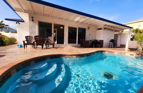 Redington Beach House | Handicap accessible house one minute from a beach with a heated pool.