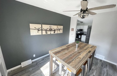 Oshkosh House | Hang out at The Hangar! Newly remodeled, beautiful home, fully furnished.