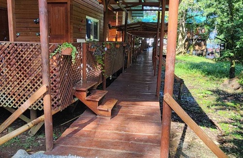 Fronteras Cabin | Happy Iguana Marina Ecolodge Waterfront Cabin #1, A/C, Starlink, Pool, Sleeps 4