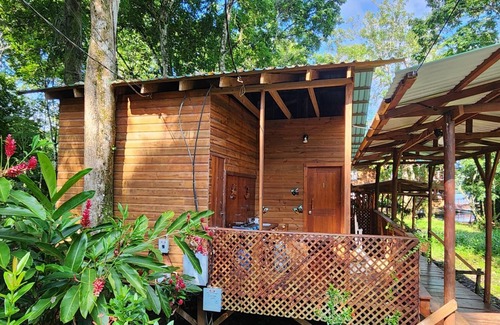 Fronteras Cabin | Happy Iguana Marina Ecolodge Waterfront Cabin #1, A/C, Starlink, Pool, Sleeps 4