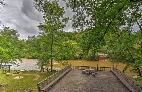 Ellijay House | Happy Jacks Cabin on River with Deck and Game Room!