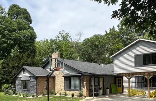 Harbert House | Harbert renovated house Private heated pool spa large deck grill fire pit