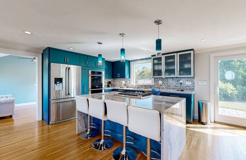 Pocasset House | Harbor-view home with seasonal hot tub, kayaks & fireplace - walk to beach