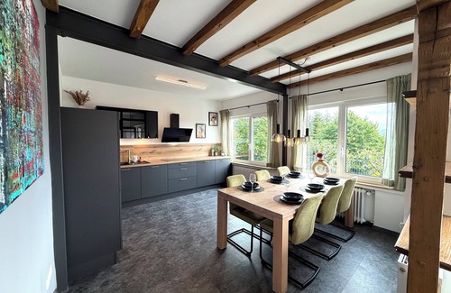 Monschau Apartment | Haus Panoramablick - Apartment 2/View of the picturesque Laufenbach valley