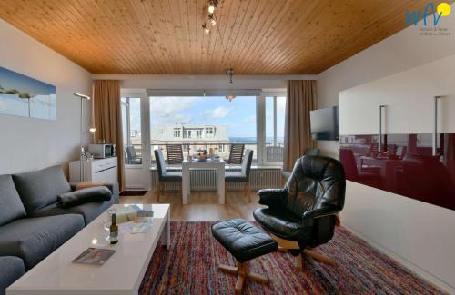 Wangerooge Apartment | Haus Poseidon Ferienwohnung Nordseeblick