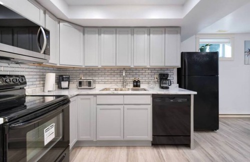Moncton Apartment | Have fun with the whole family at this stylish place.