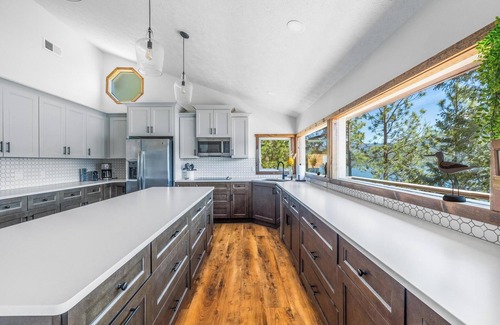 Hayden Lake House | Hayden Lakefront Retreat, Private Dock, Game Room, 3 Decks & Lake Views