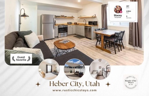 Park City Apartment | Heart of Heber Valley Fenced in yard Pet Friendly