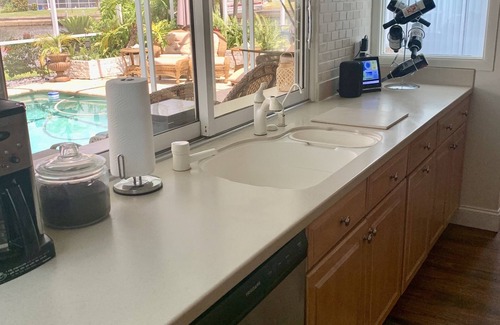 Punta Gorda House | Heated pool, Tropical waterfront home , Dock, Gulf access minutes from downtown.