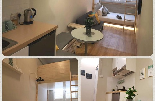 Historic George Town Apartment | HERITAGE Loft Studio @ Town (washer & kitchen)