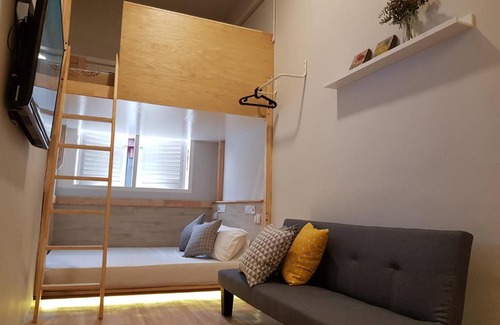 Historic George Town Apartment | HERITAGE Loft Studio @ Town (washer & kitchen)