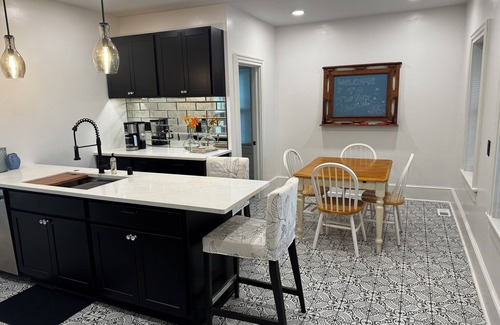 Racine House | Historic 1867 Fox Mansion: Chef’s Kitchen, A/C, across from the swimming Quarry
