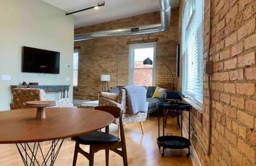 Benton Harbor Apartment | Historic Arts District Gastro Loft
