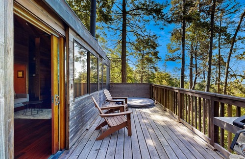 Sea Ranch House | Historic cabin with ocean view, private hot tub, wood stove, & shared pools/tennis