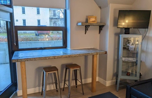 Traverse City Condo | Historic Condo with Views of Old State Hospital!