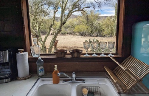 Tucson Cabin | Historic Dude Ranch Rustic Cowboy Cabin Desert Experience