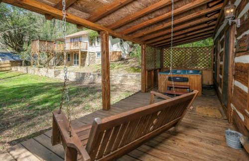 Gatlinburg House | Historic log cabin in the heart of Gatlinburg! Hot tub and pet friendly!
