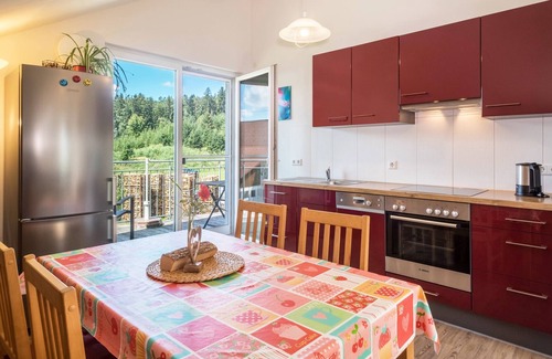 Neukirch Apartment | Holiday Apartment "Birke" with Wi-Fi, Mountain View, Balcony & Garden