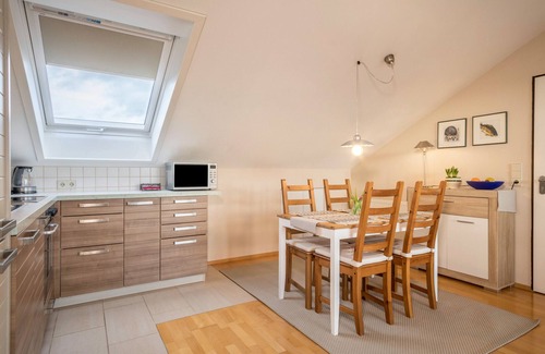 Meckenbeuren Apartment | Holiday Apartment "Schwippl" with Balcony and Wi-Fi